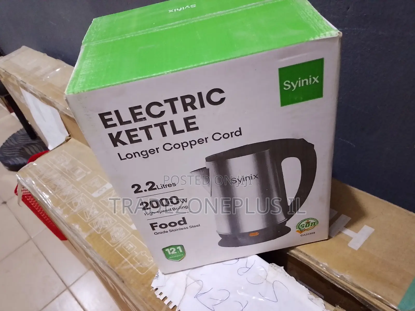 Budget Friendly Synix Water Kettle 2000W for Home