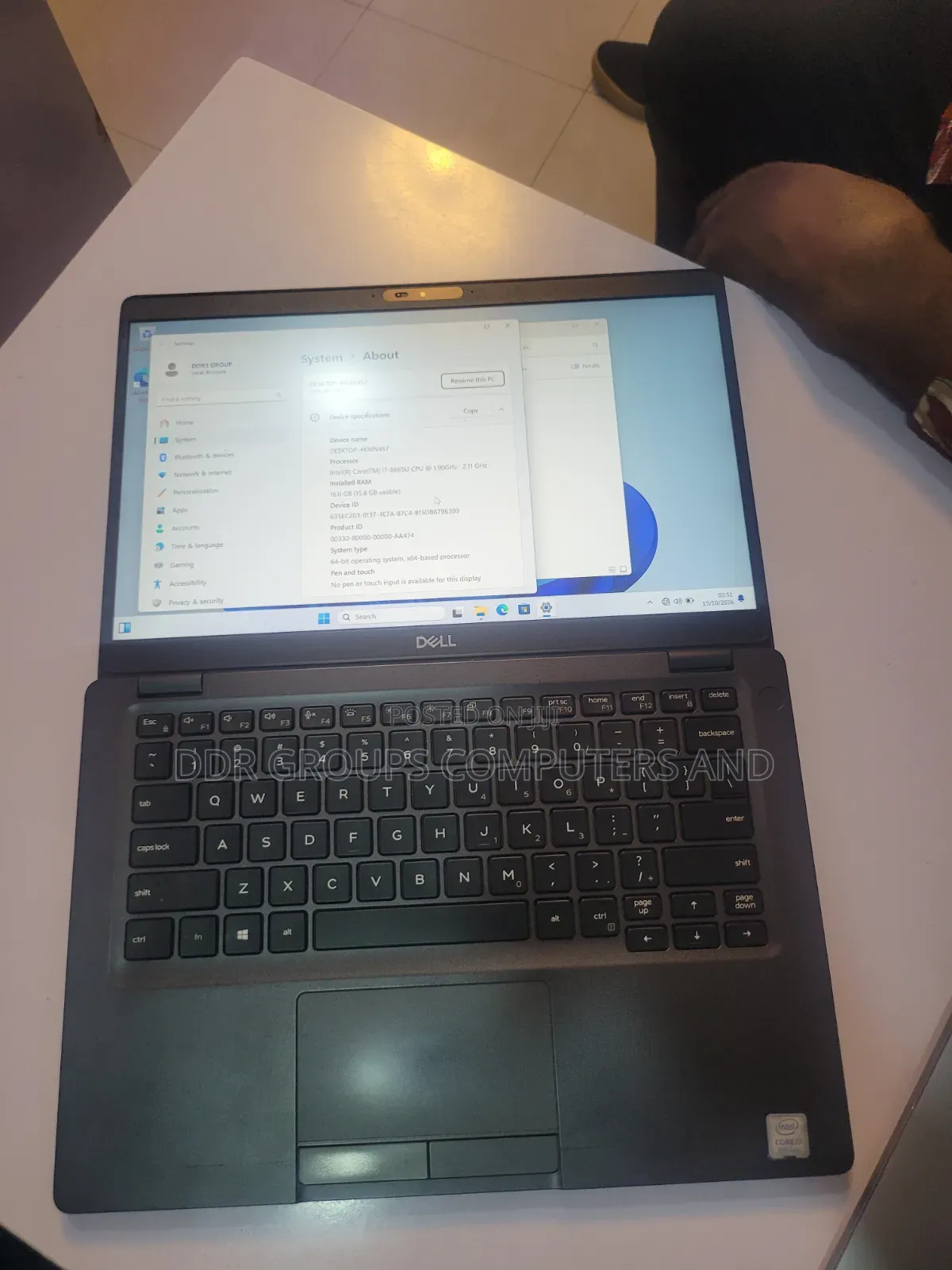 Laptop Dell Latitude 5300 16GB Intel Core i7 SSD 256GB
