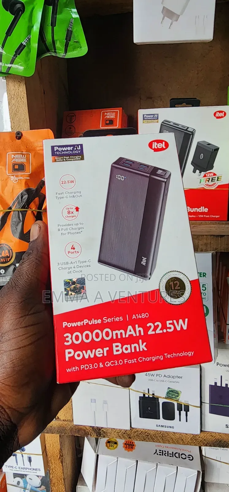 Itel 30000mah 22.5w Power Bank