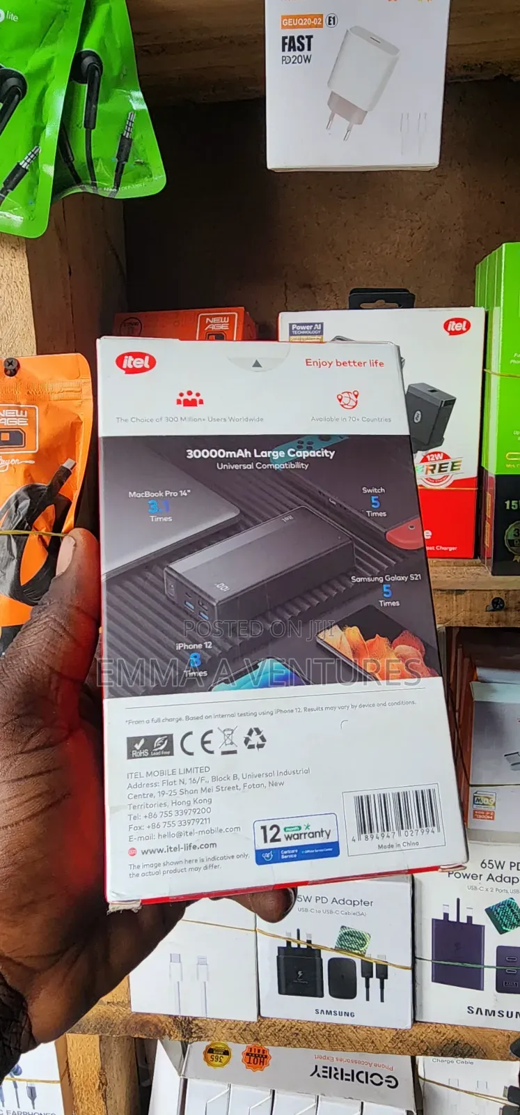 Itel 30000mah 22.5w Power Bank
