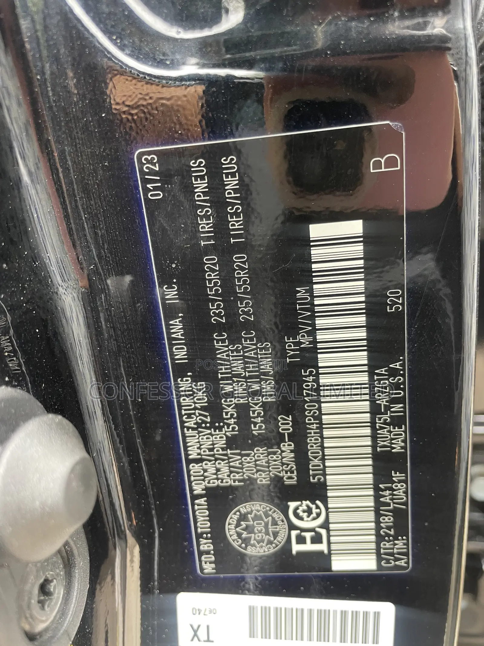 Toyota Highlander 2023 Black