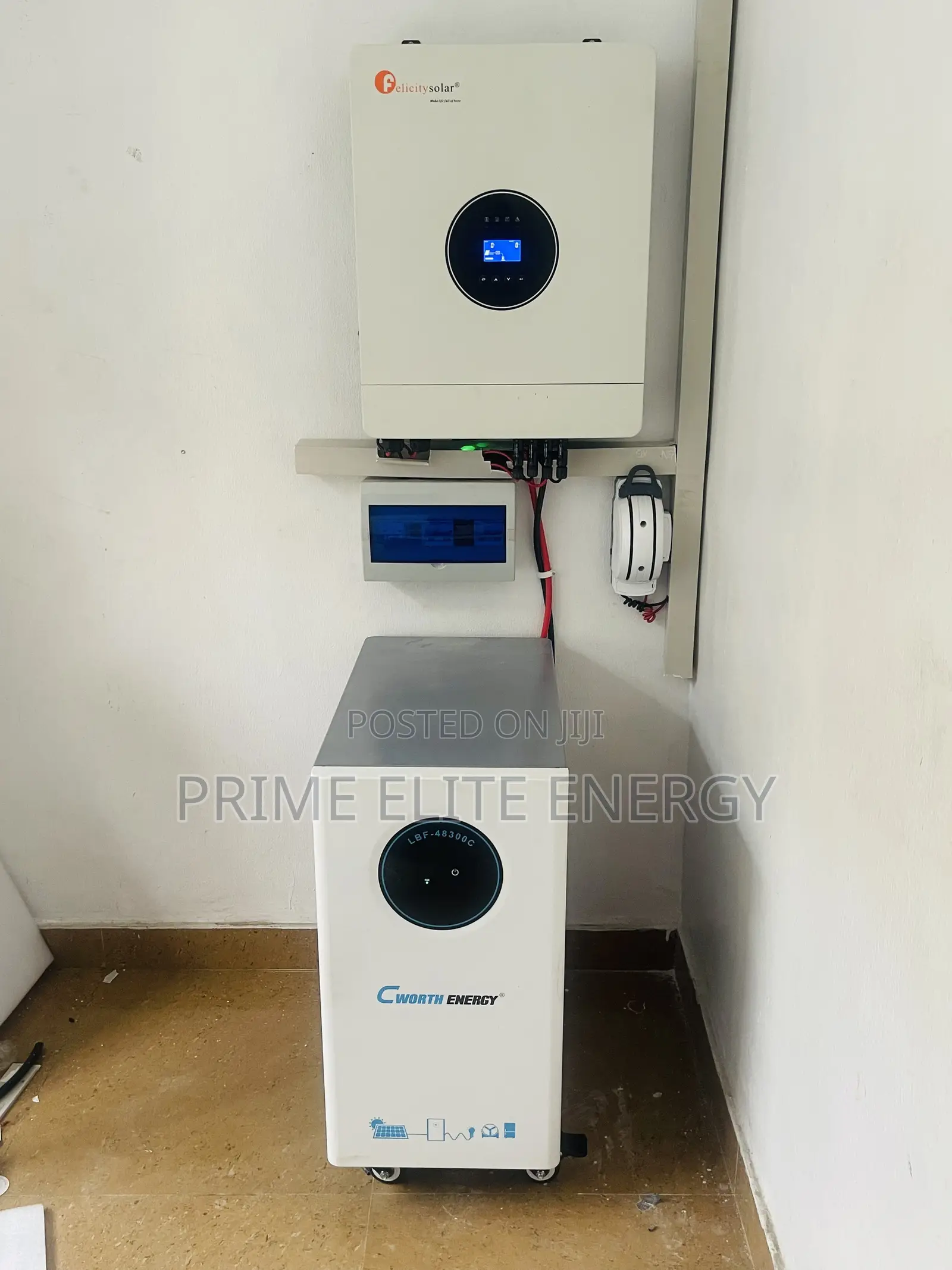 Felicity 12kva Inverter + Cworth 15kwh Battery + 650w Solar Panel X12