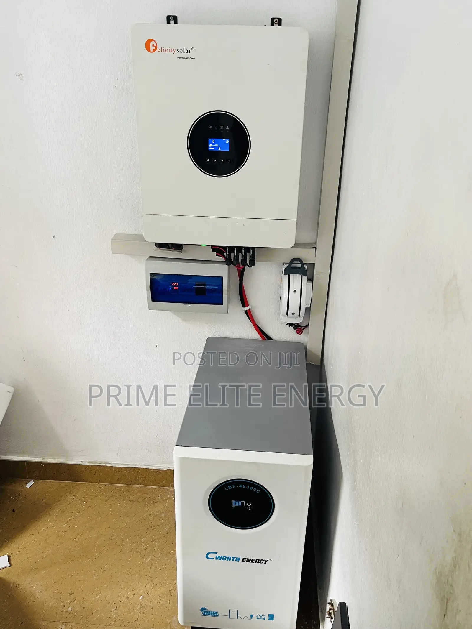 Felicity 12kva Inverter + Cworth 15kwh Battery + 650w Solar Panel X12
