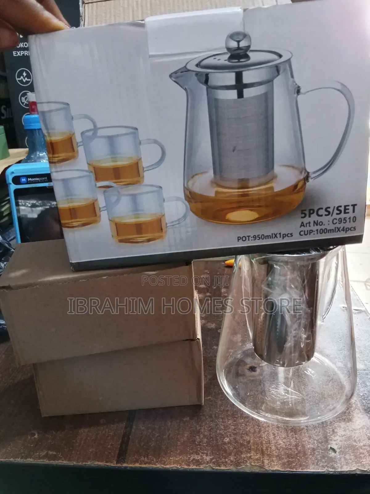 5 in 1 Tea Glass Cups and Jug