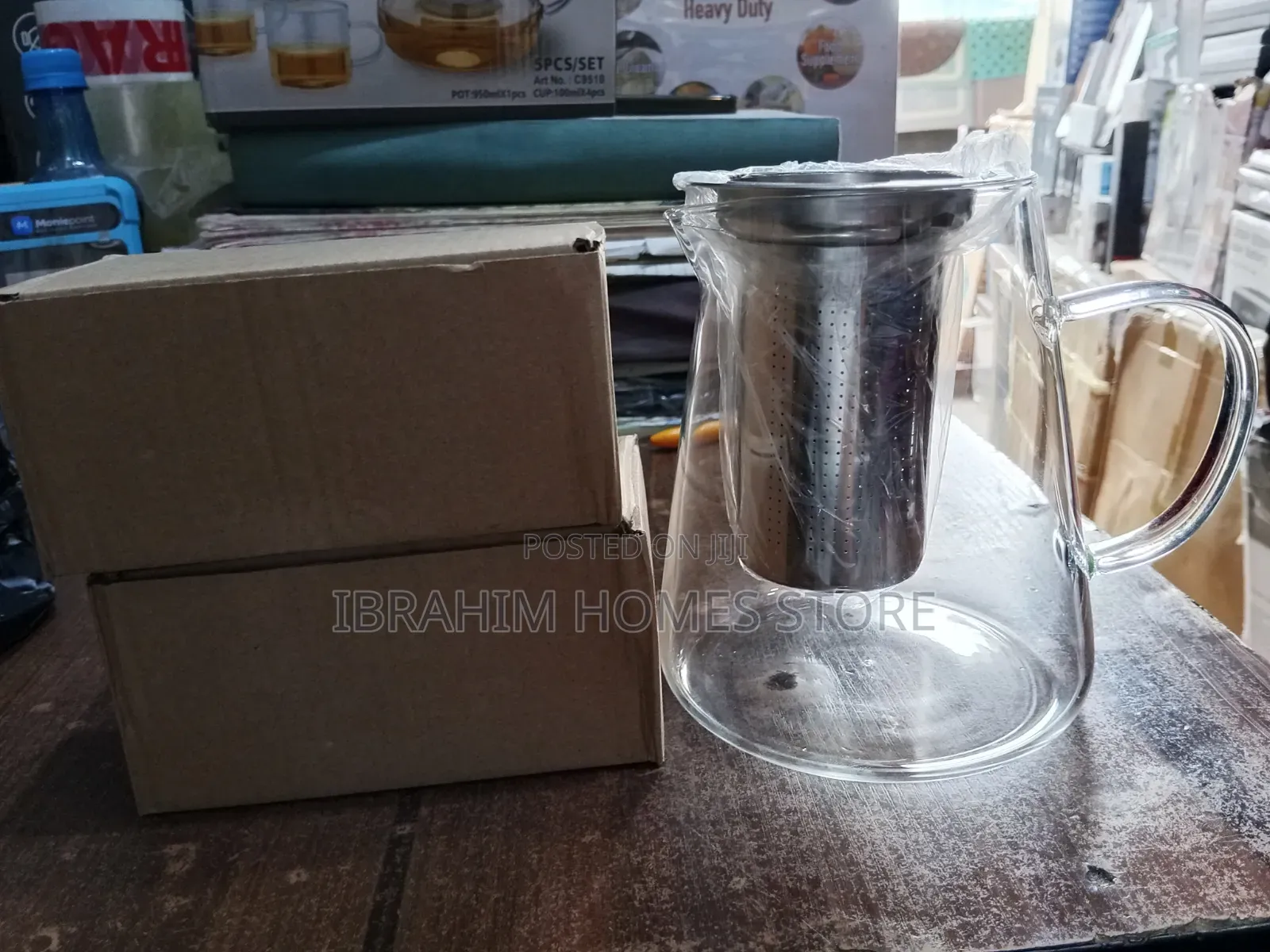5 in 1 Tea Glass Cups and Jug