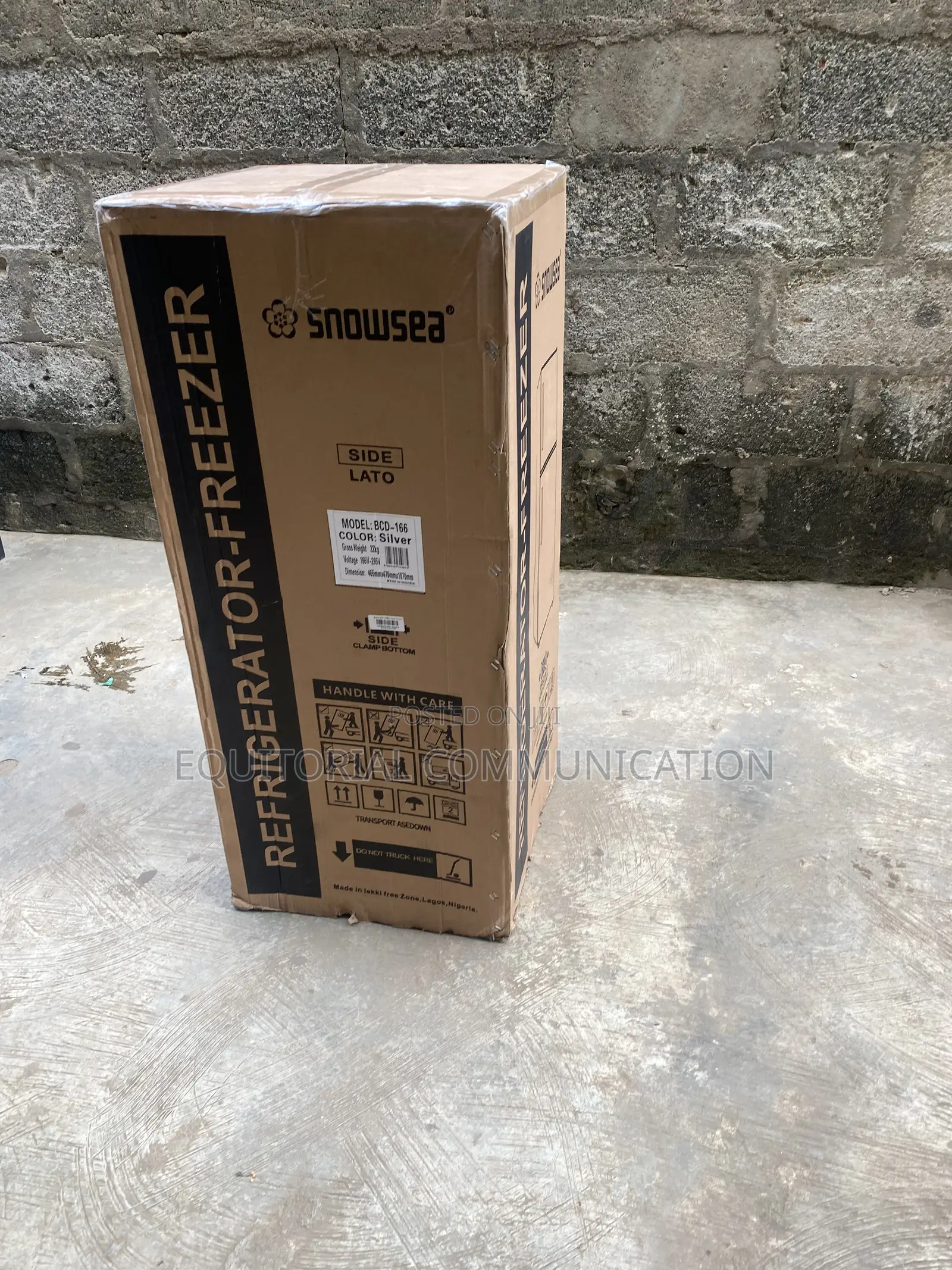 Snowsea BCD-166 120L Double Door Refrigerator for Apartments