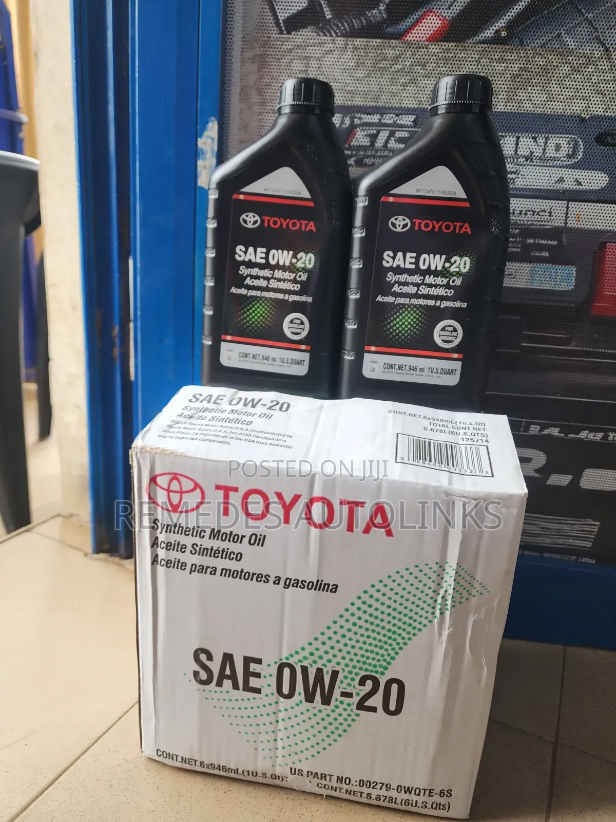 Toyota Oil SAE 0w20 1L Fully Synthetic Motor Oil