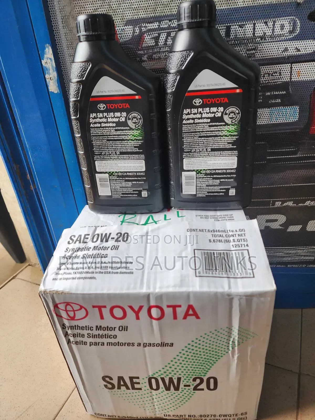Toyota Oil SAE 0w20 1L Fully Synthetic Motor Oil