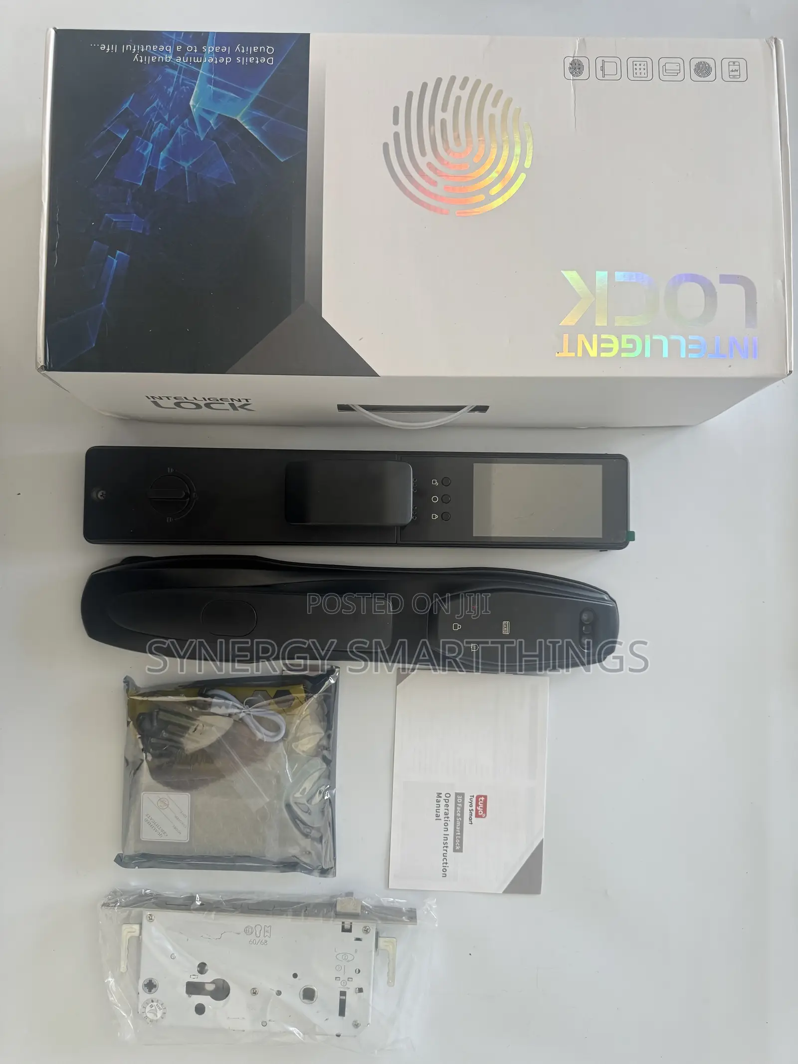 Z47 Tuya Smart Door Lock With Face Id Fingerprints Keys/Cards