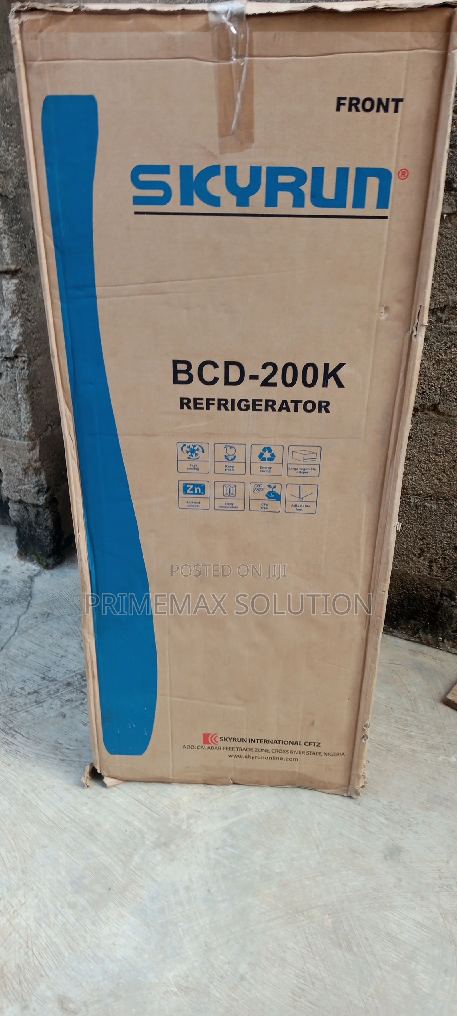 Quality Skyrun 200L Two Door Fridge Grey Finish
