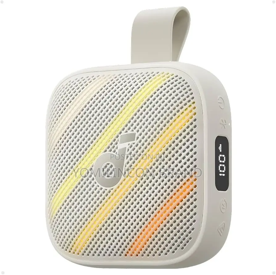 Soundcore Boom Go 3i Portable Bluetooth Speaker by Anker, 24H (Beige)