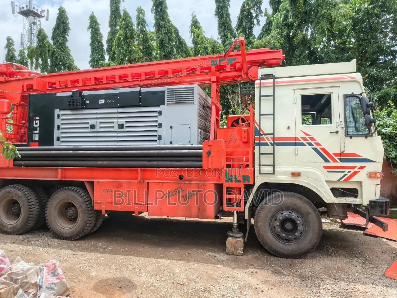 Truck-Mounted Borehole Drilling Rig