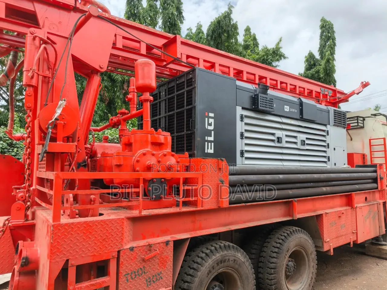 Truck-Mounted Borehole Drilling Rig
