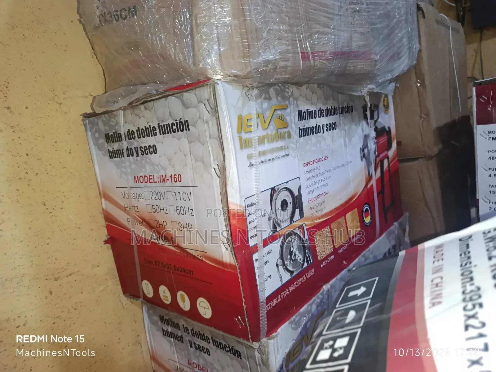 IM-160 Wet and Dry Grain Mill
