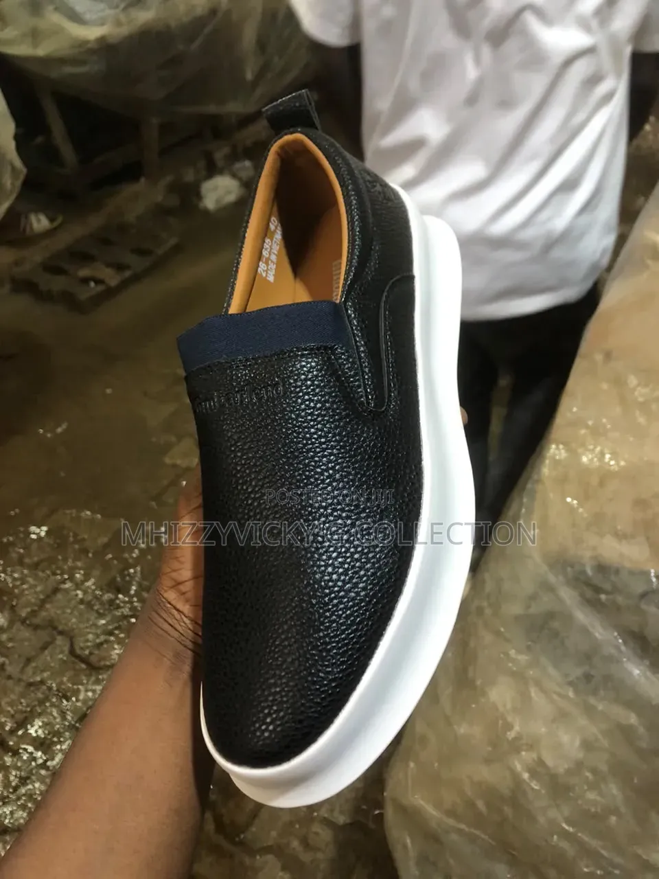 Men's Leather Slip-on Sneakers