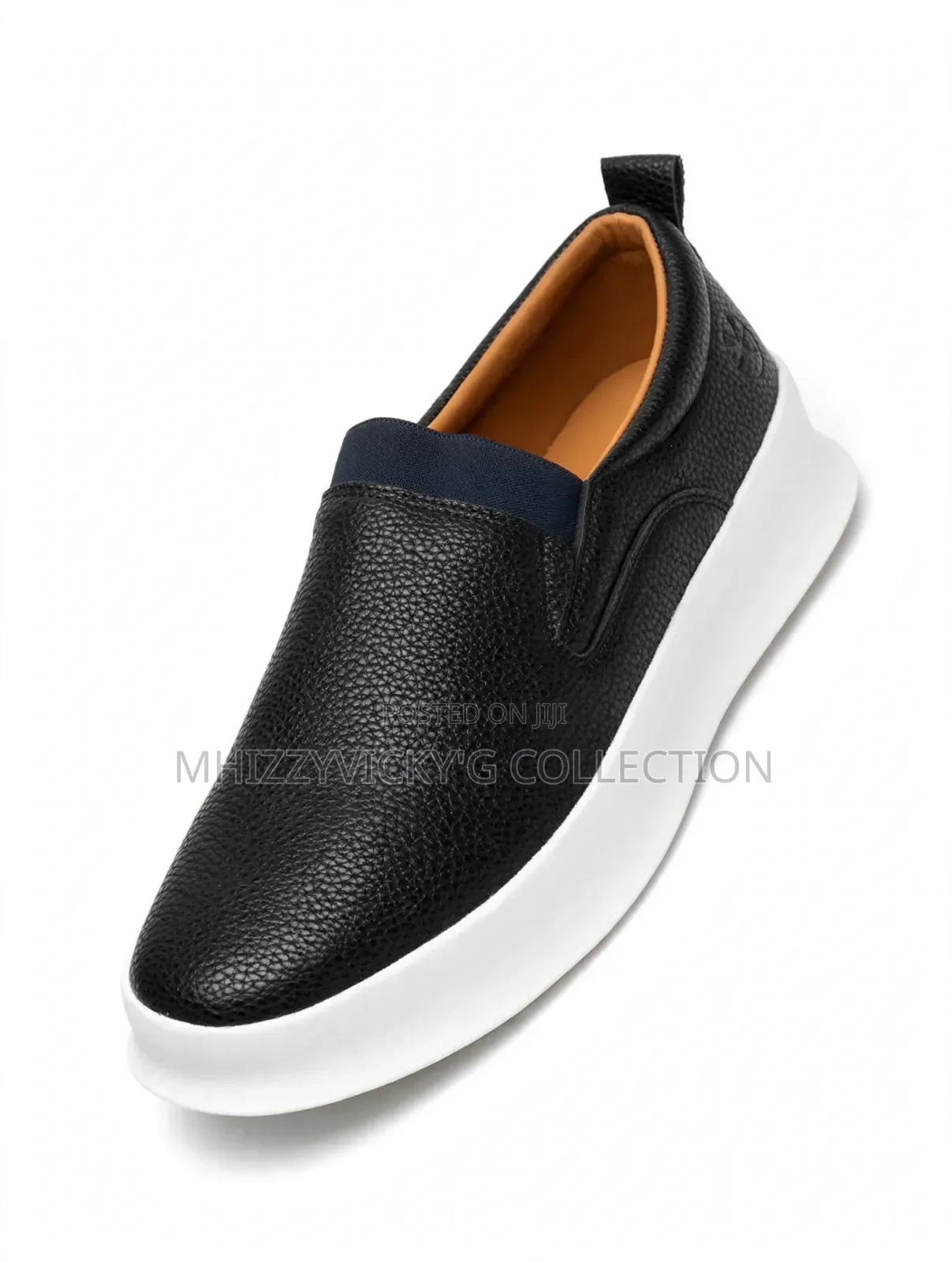 Men's Leather Slip-on Sneakers