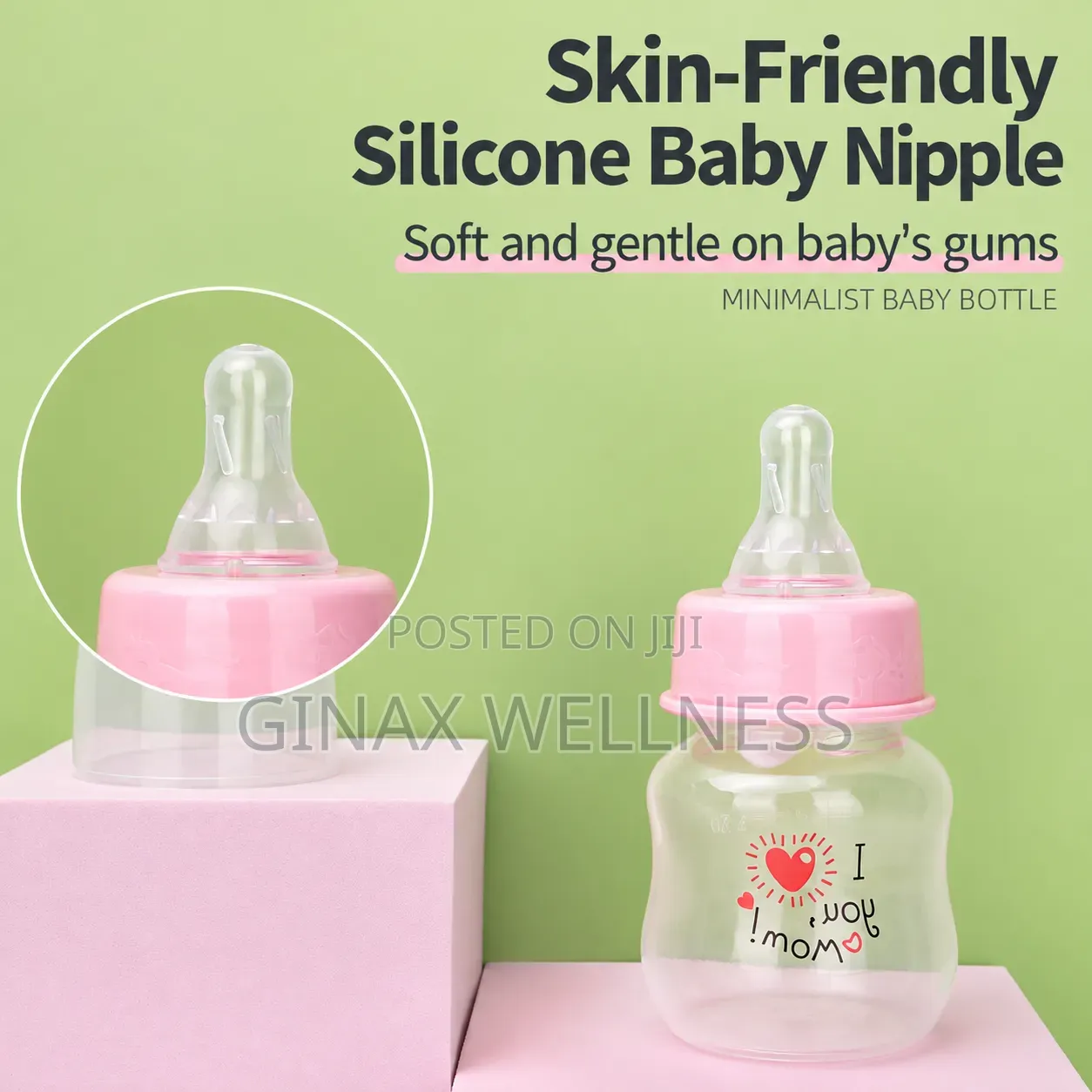 3-Piece 60ml Baby Feeding Bottle With Anti-Colic Design + 2 Free Teats