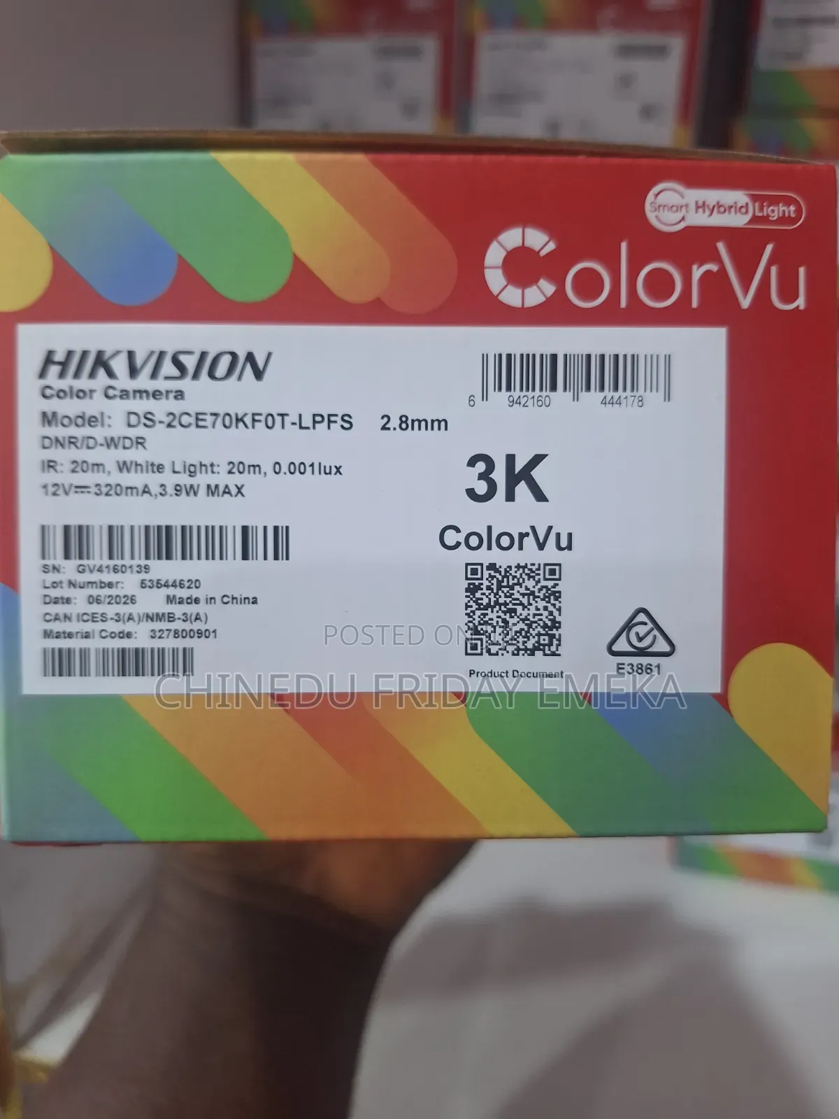 Hikvision Hybrid Smart Light colorVu 3k 5mp Color Camera