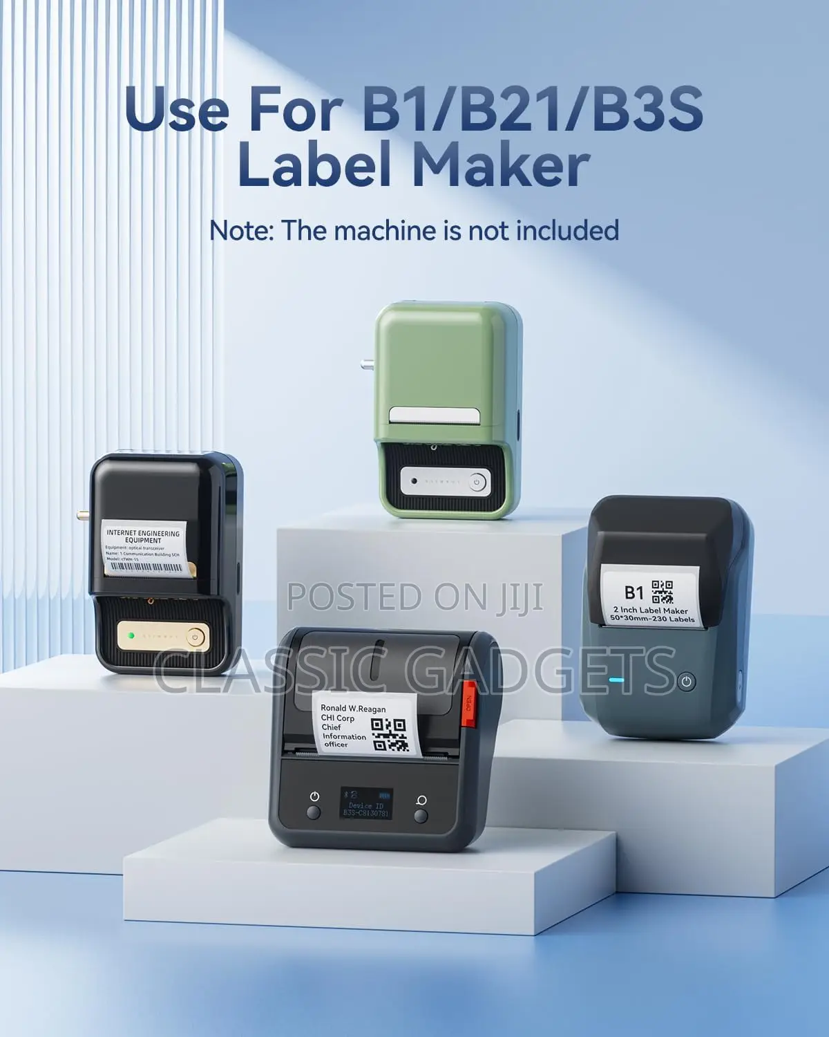 NIIMBOT 50×30 Mm Transparent Label Paper for B1,b21,b1pro Printer
