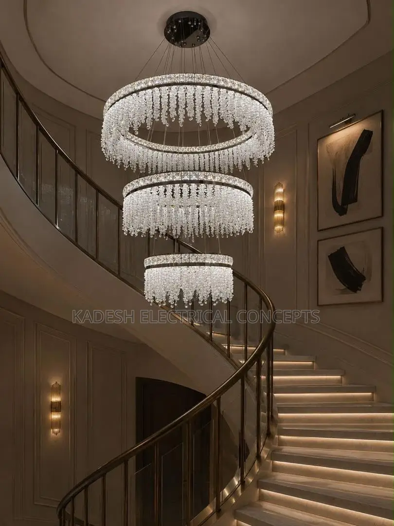 Luxury Crystal Led Ceiling Light Fixtures Modern Chandeliers