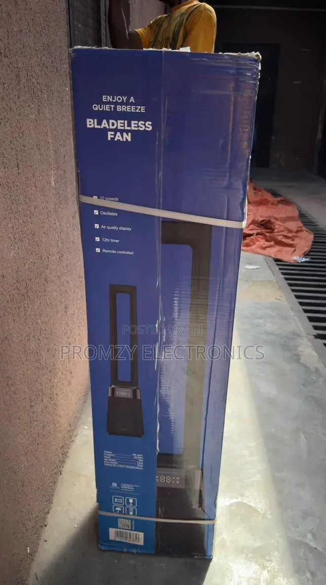 Maxi Bladeless Fan 42 Inches Black (150pd-Ams)