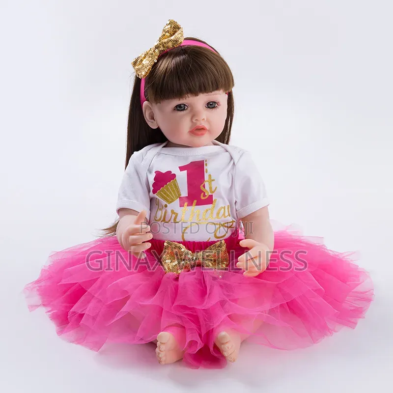 3-Piece Baby Girl 1st and 2nd Birthday Outfit Set With Headband