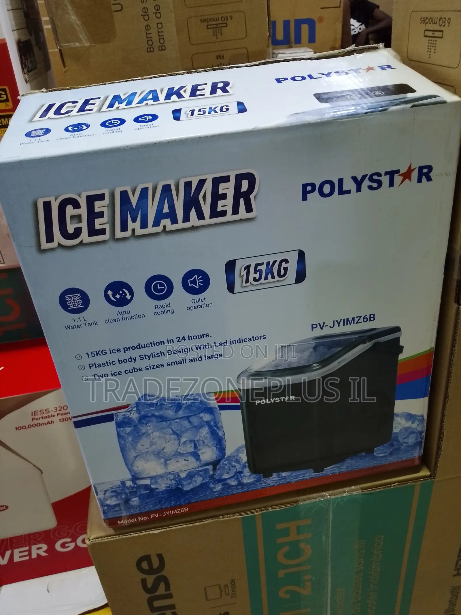 Polystar Ice Maker PV-JYIMZ6B for Office Refreshments