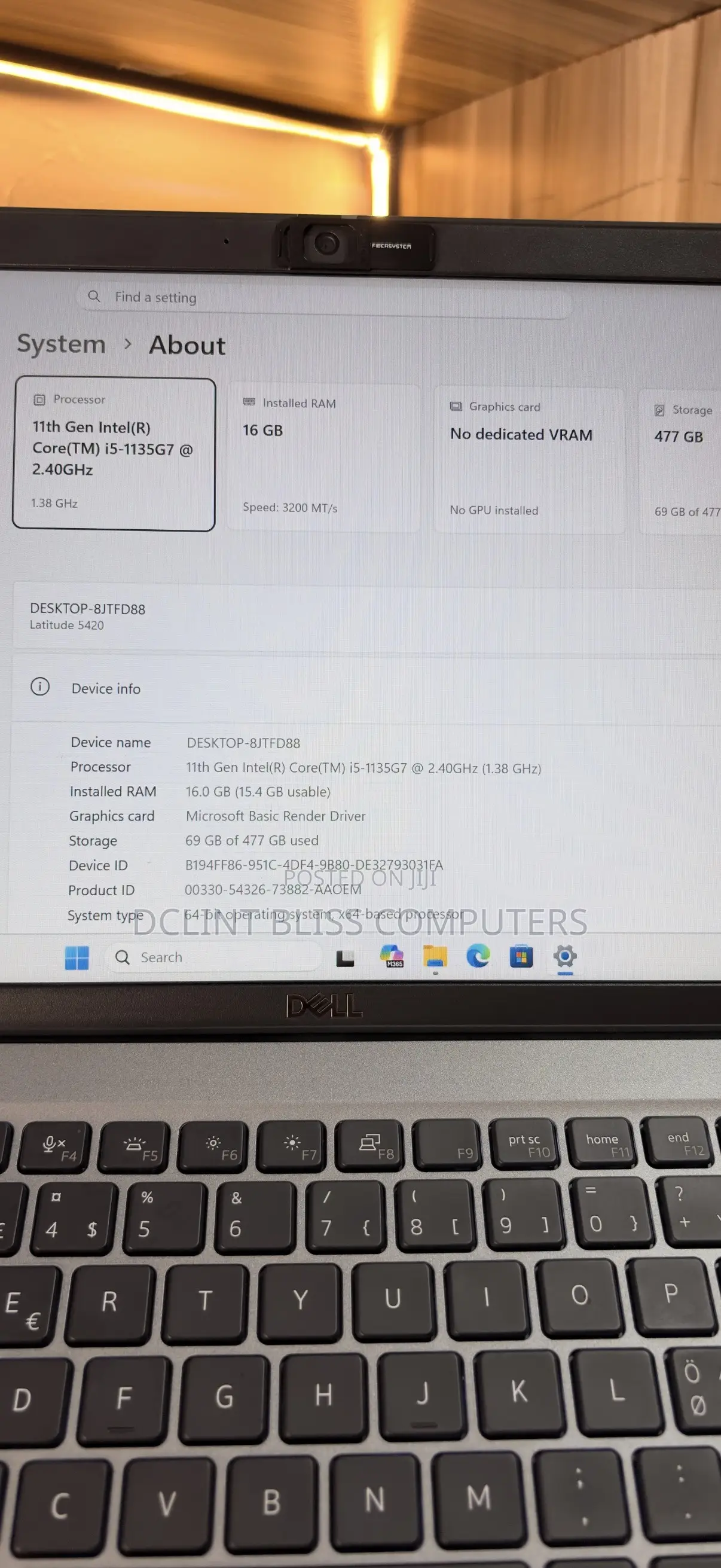 Laptop Dell Latitude 5420 16GB Intel Core i5 SSD 256GB