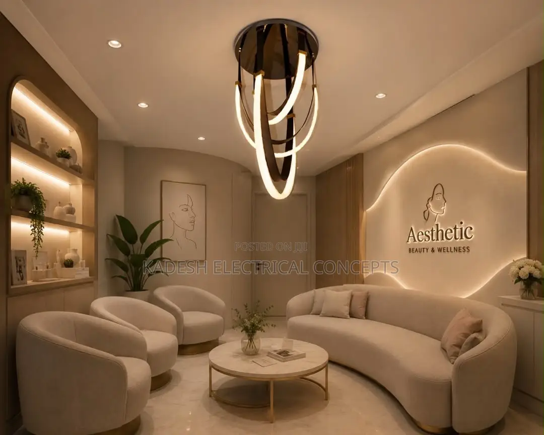 Modern Design Leather Belt Ceiling Chandelier LED Pendant Light