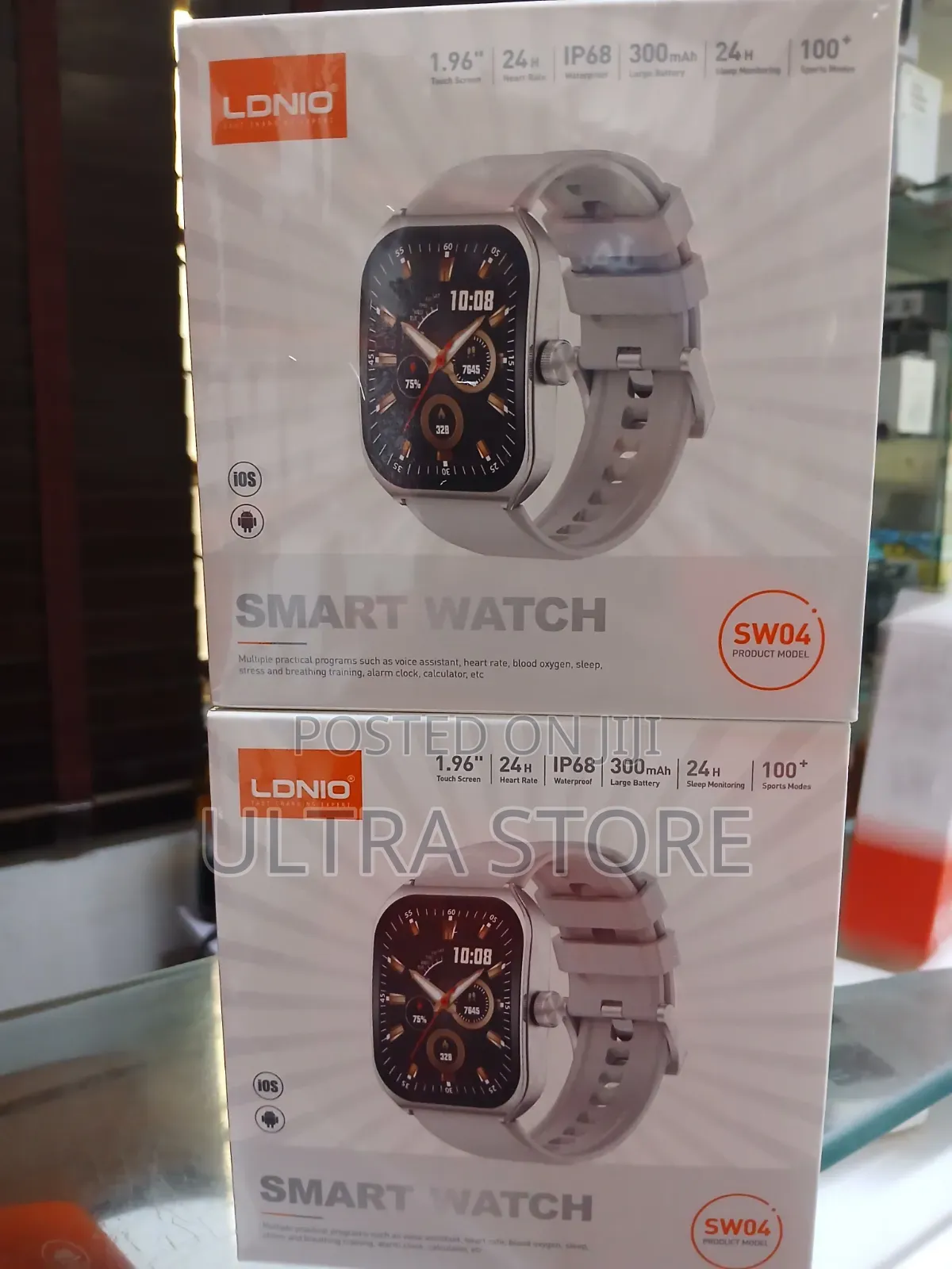 LDNIO SW04 Smart Watch, 1.96 Inch AMOLED 410×512, Bluetooth 5.3