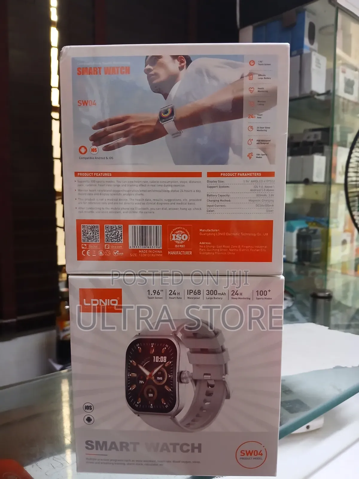 LDNIO SW04 Smart Watch, 1.96 Inch AMOLED 410×512, Bluetooth 5.3