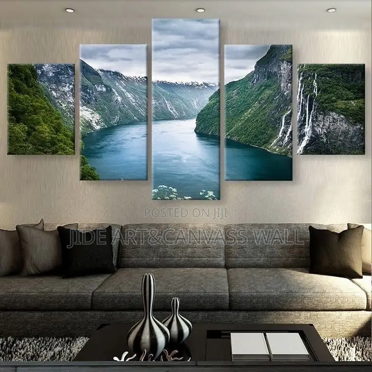 Abstracts Wall 5panels Art House Interiors Decors