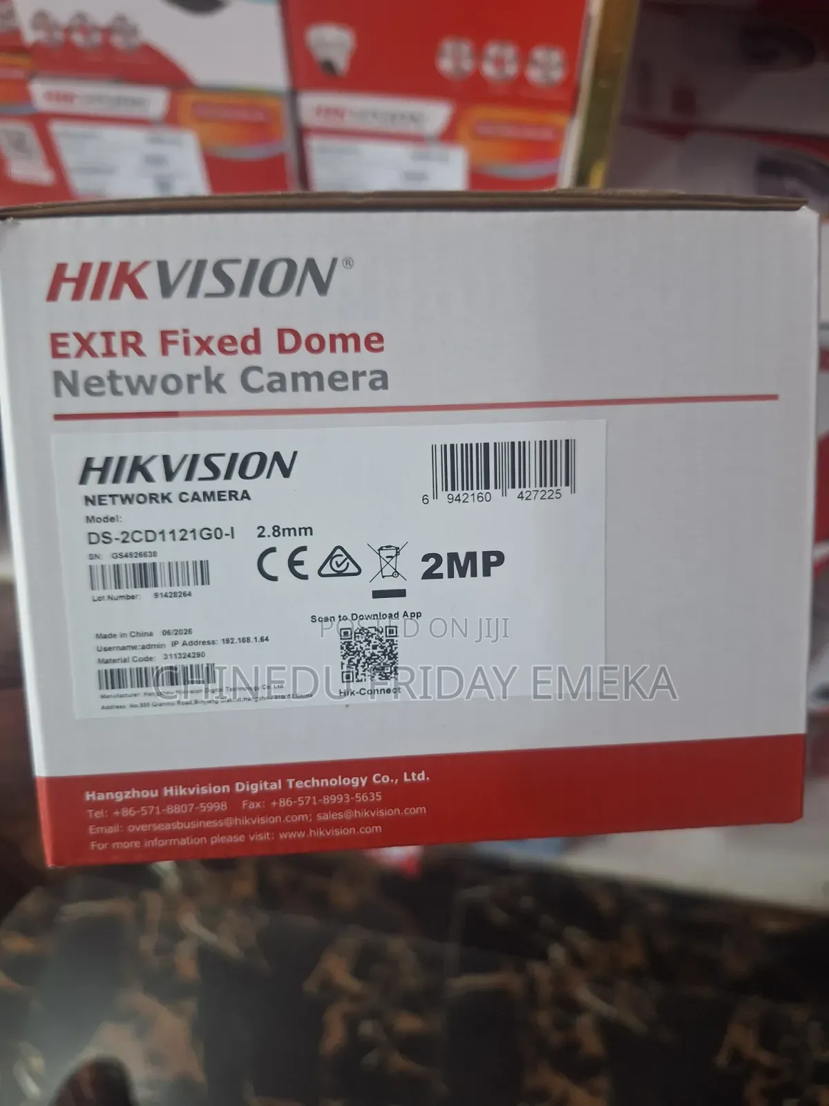 Hikvision EXIR Fixed Dome Network Camera 2mp