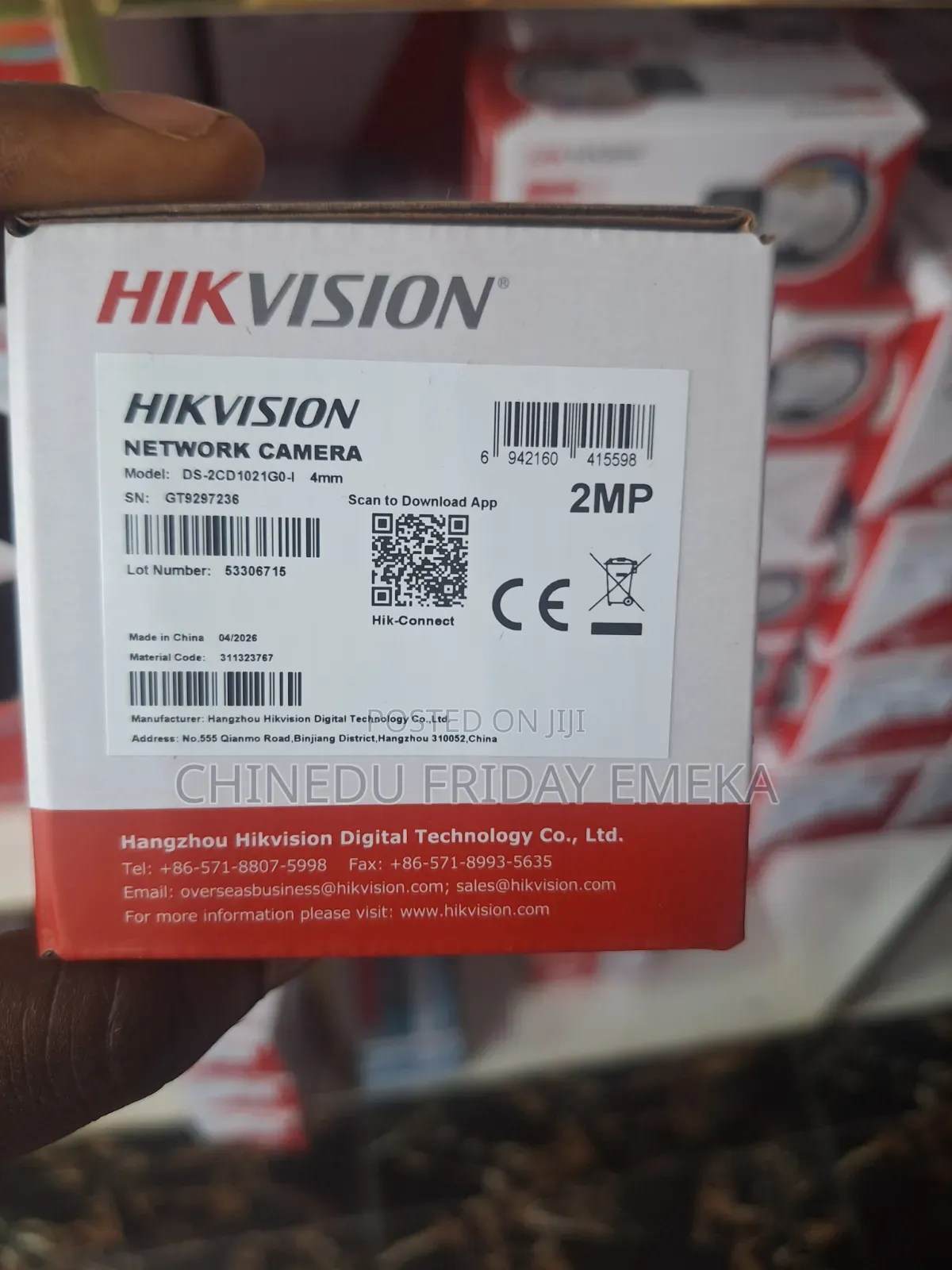 Hikvision EXIR Fixed Mini Bullet IP 2mp Camera