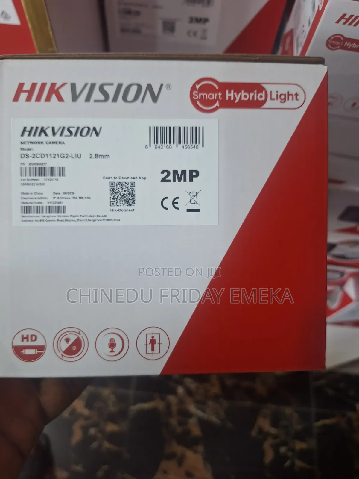 Hikvision Smart Hybrid Light Indoor Dome 2mp IP Camera