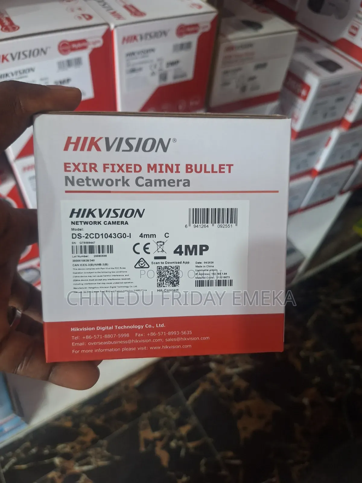Hikvision EXIR Fixed Mini Bullet Network IP Camera 4mp
