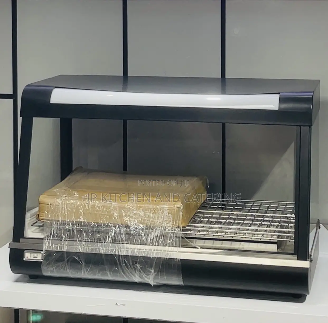 Black Heated Food Display Warmer
