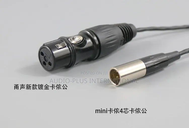 4pin Mini XLR TA4F to Main Female 3pin XLR 1m.GOLD Plated