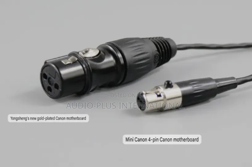 4pin Mini XLR TA4F to Main Female 3pin XLR 1m.GOLD Plated
