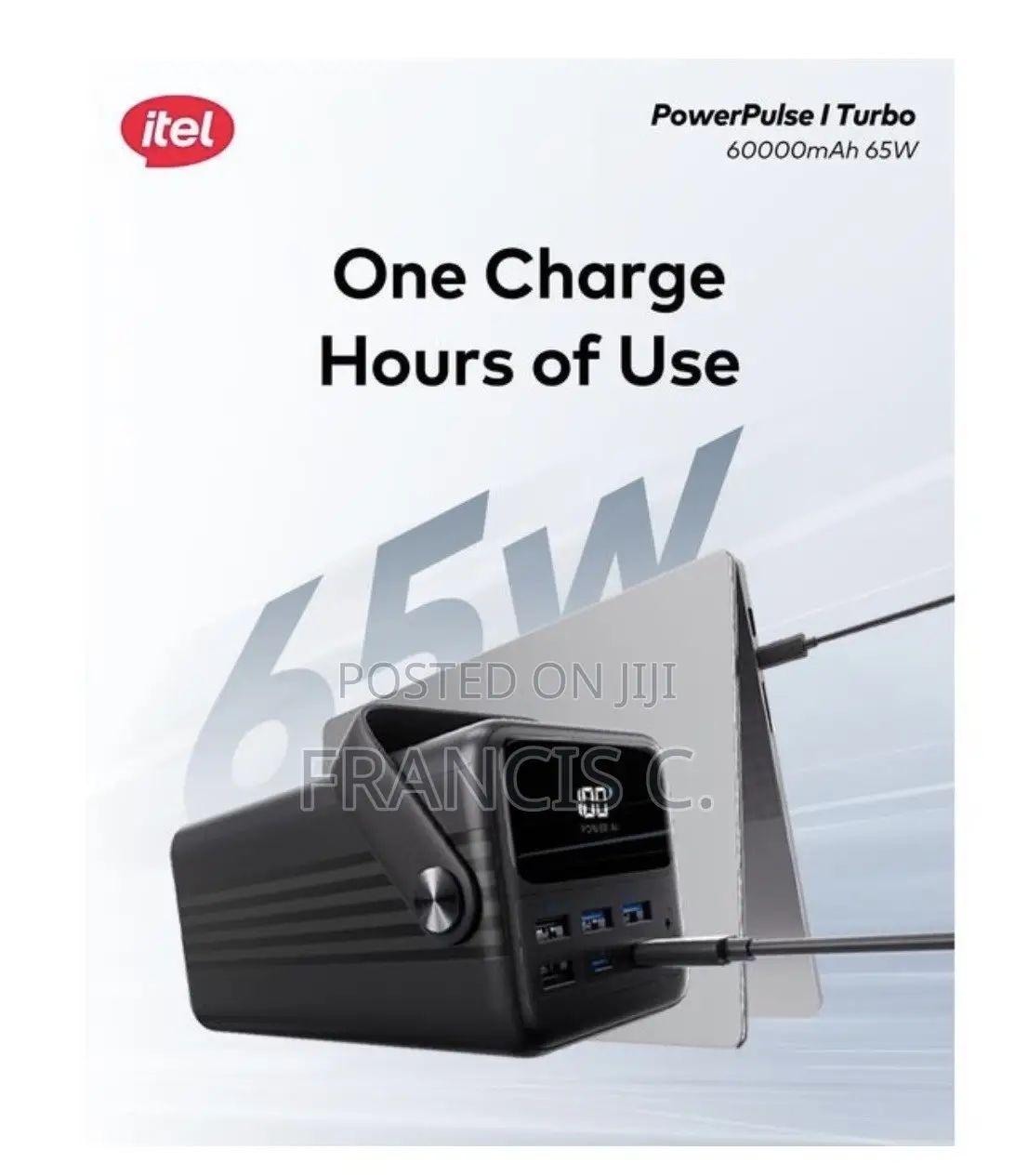 Itel 60000mAh 65W Power Bank