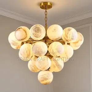 Luxury Gold Marble Ball Chandelier 800mm (By25)