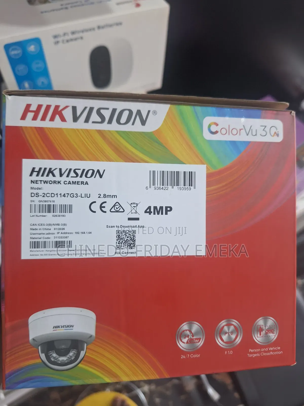 Hikvision colorVu Motion Detection 3.0 Dome IP Camera 4mp