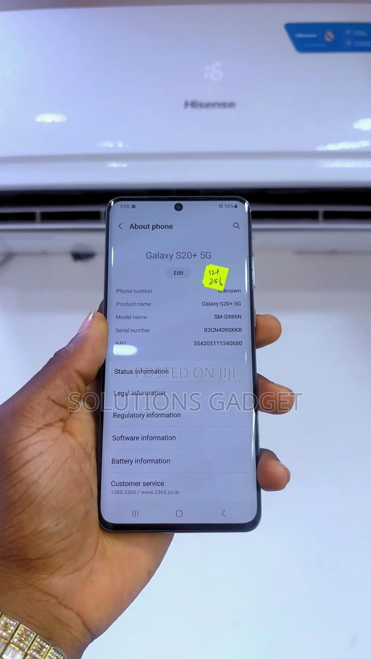 Samsung Galaxy S20+ 128 GB Black
