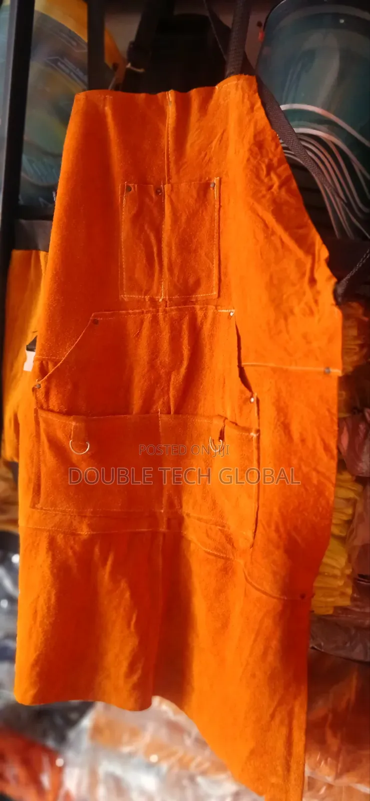 Leather Welding Apron - Heat Resistant Cowhide Safety Apron