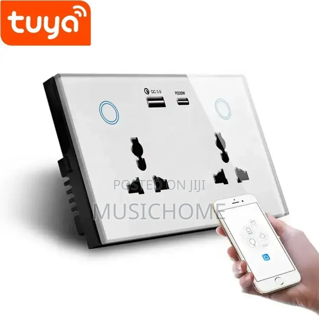 Smart Socket Tuya Alexa Wifi Double Gang