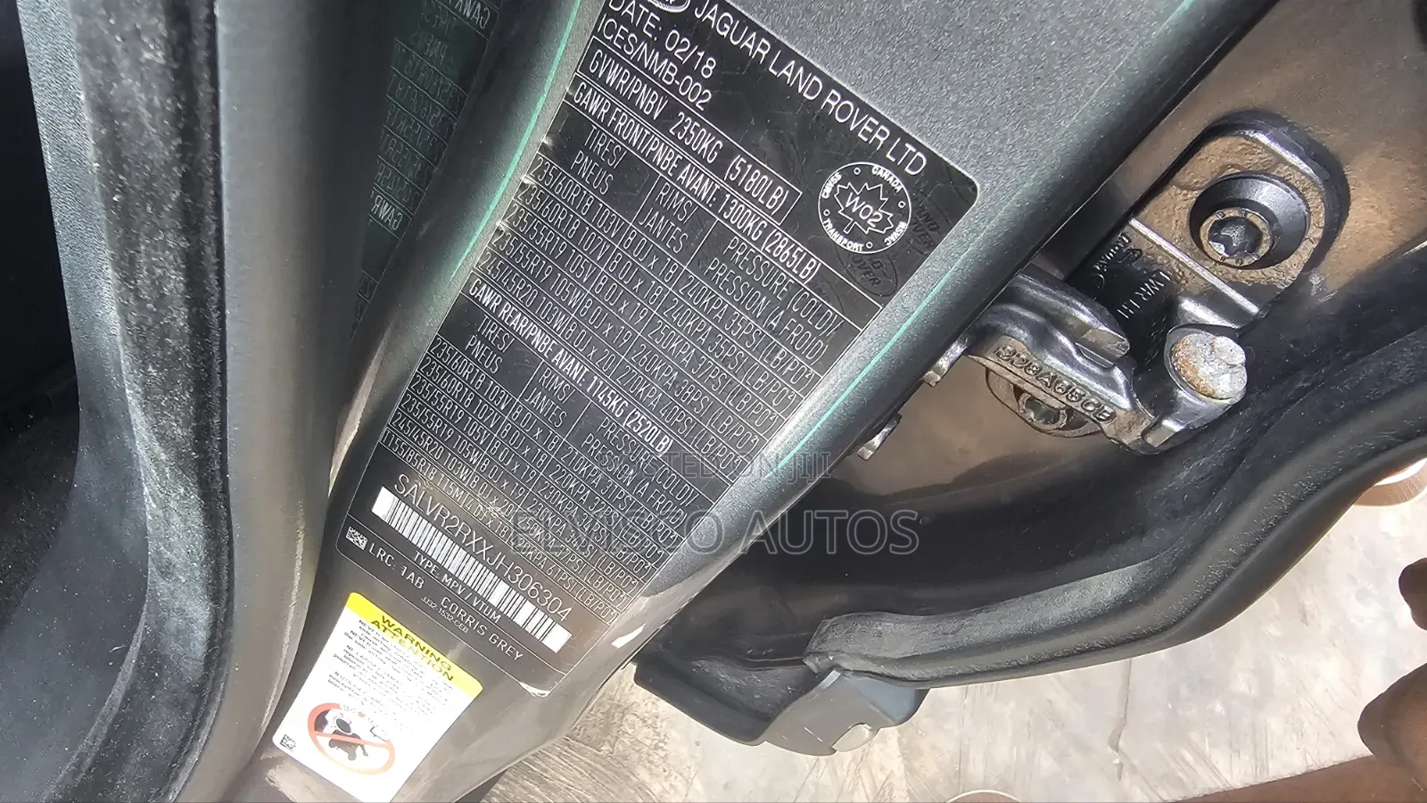 Land Rover Range Rover Evoque 2019 Gray