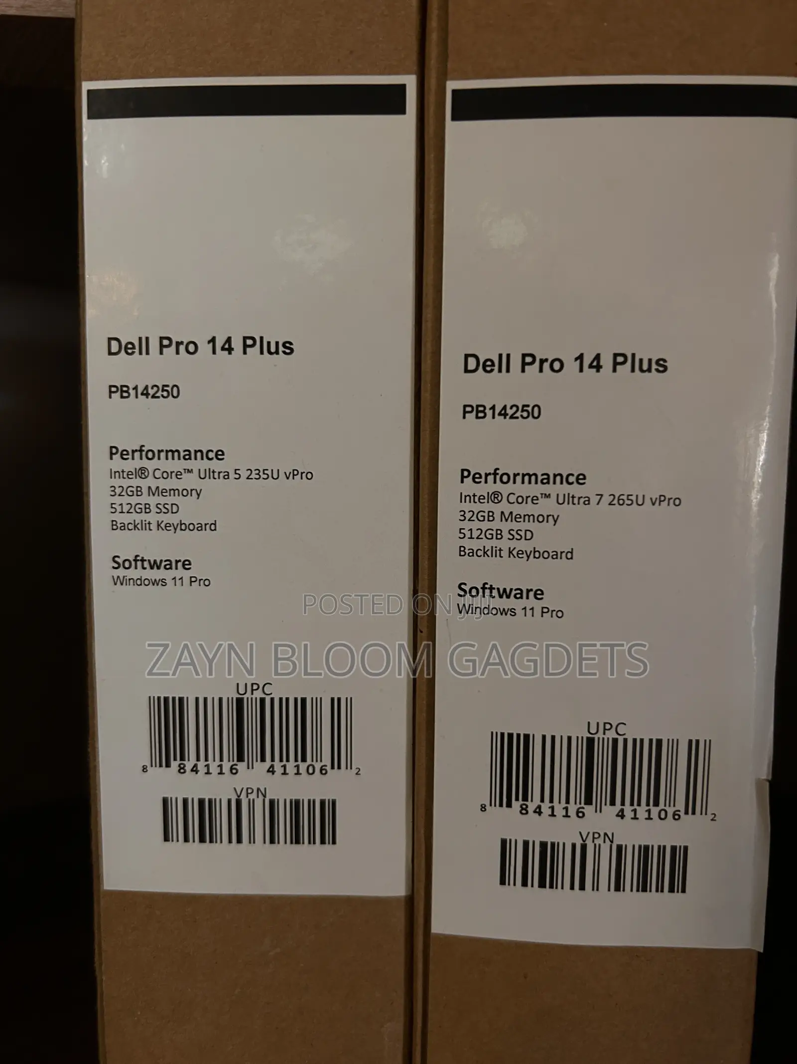 New Laptop Dell Pro Plus 14 32GB Intel Core Ultra 7 SSD 512GB