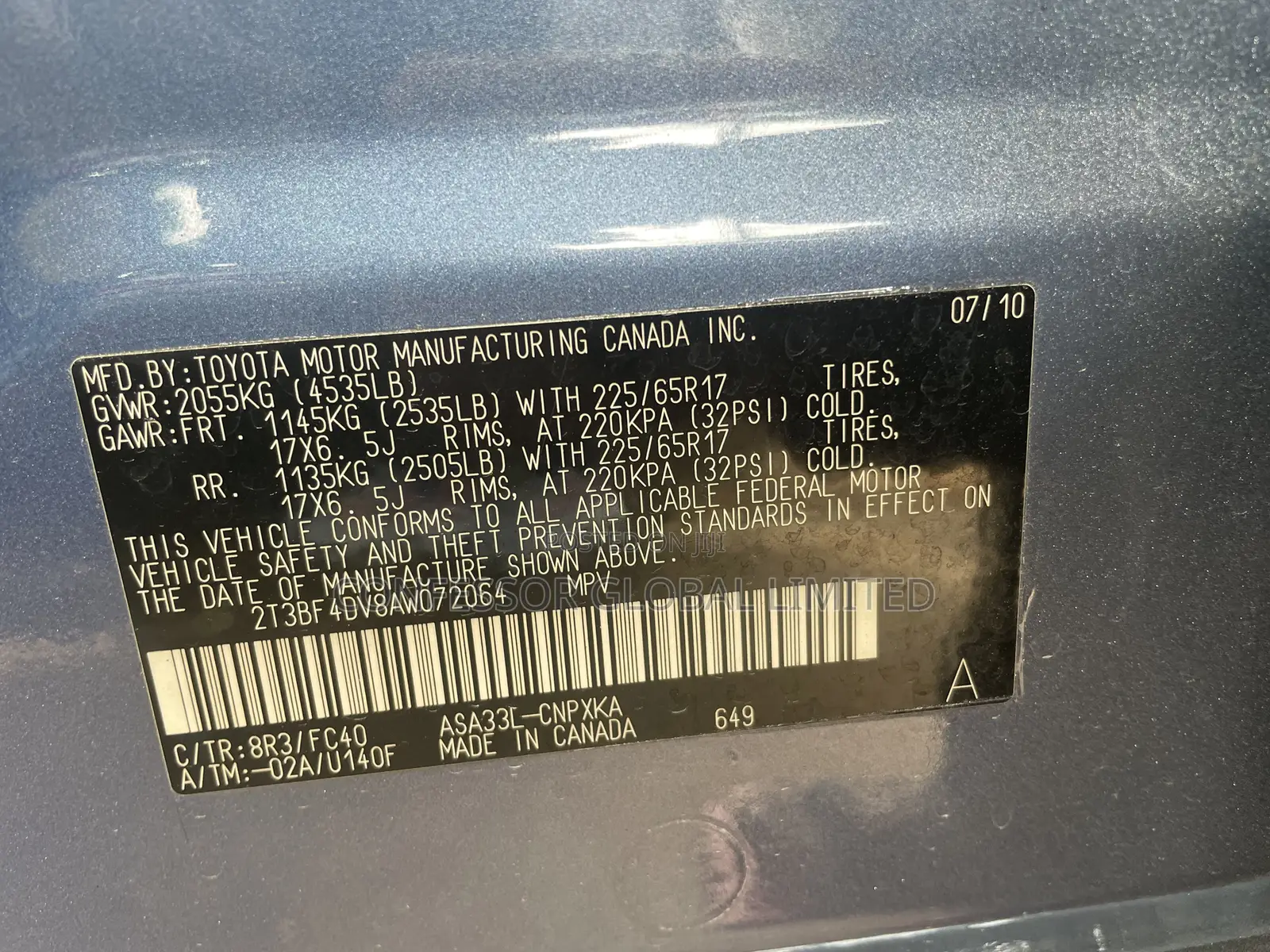 Toyota RAV4 2010 Green
