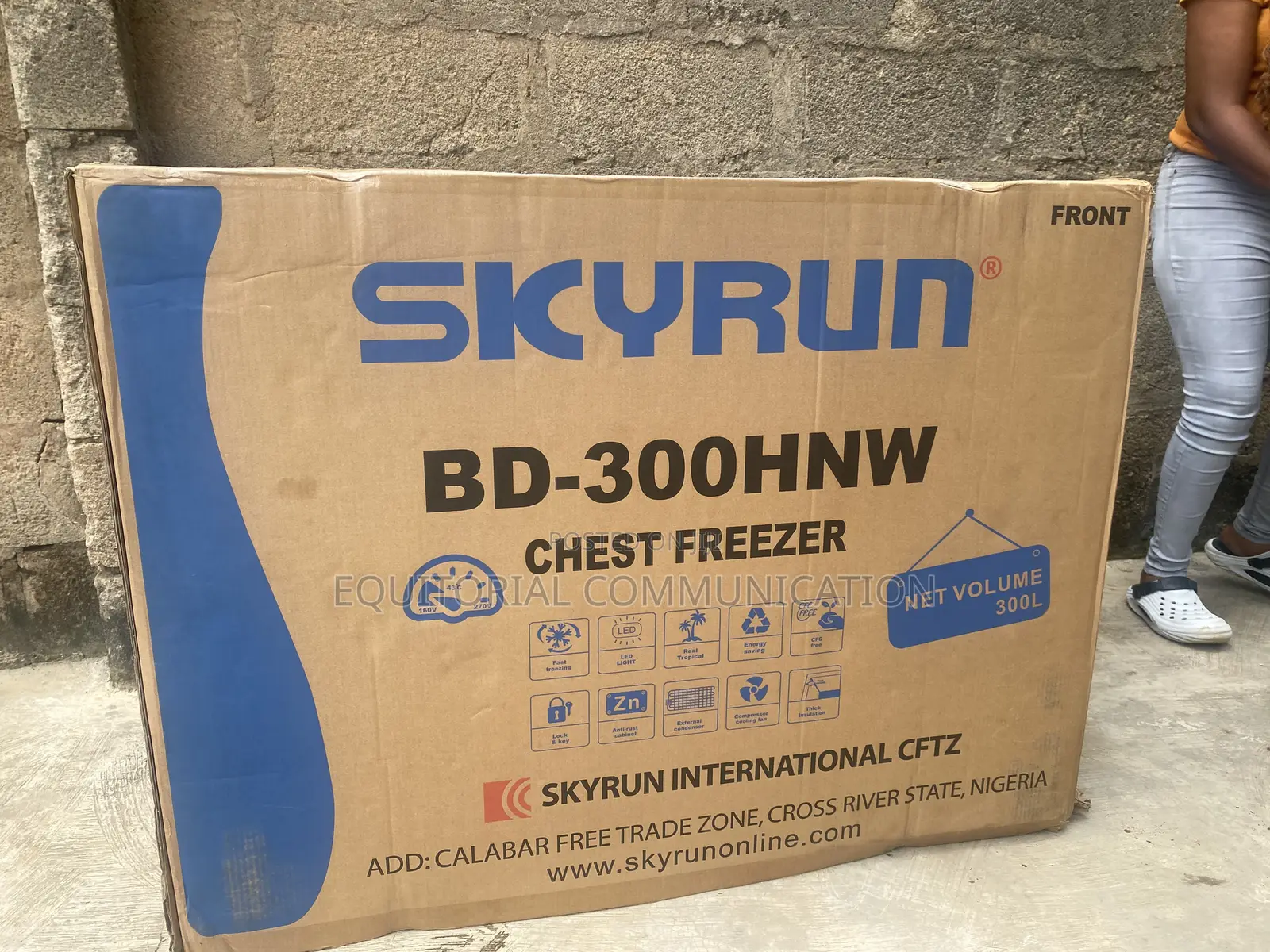 Skyrun BD-300HNW 300L Chest Freezer for Home and Business