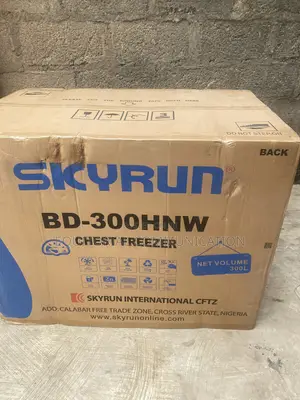 300L Skyrun Chest Freezer BD-300HNW for Frozen Food Storage